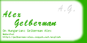 alex gelberman business card